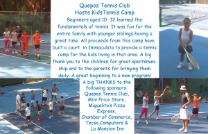 Kids Tennis Camp