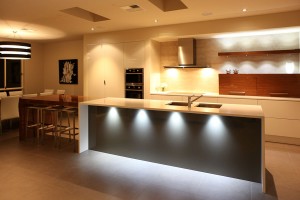 modern kitchen with amazing accent lighting