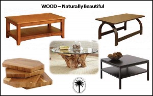 Wood coffee tables