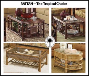 Rattan coffee tables