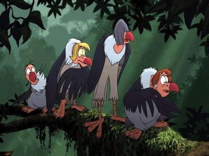 The Beatles as Jungle Book Vultures
