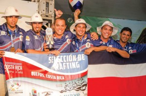 Costa Rica Rafting team