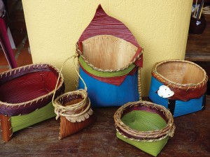 Palm baskets
