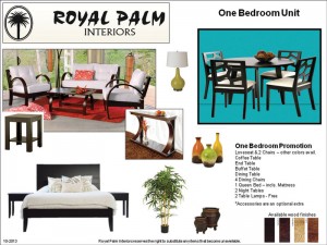 One-bedroom furniture packages