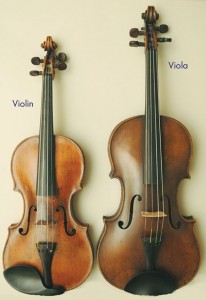 Viola and Violin