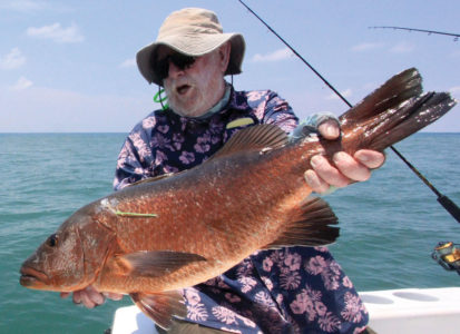 Man with large snapper