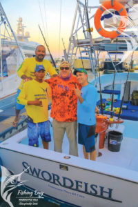 Group on boat Swordfish