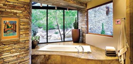 bath tub and window