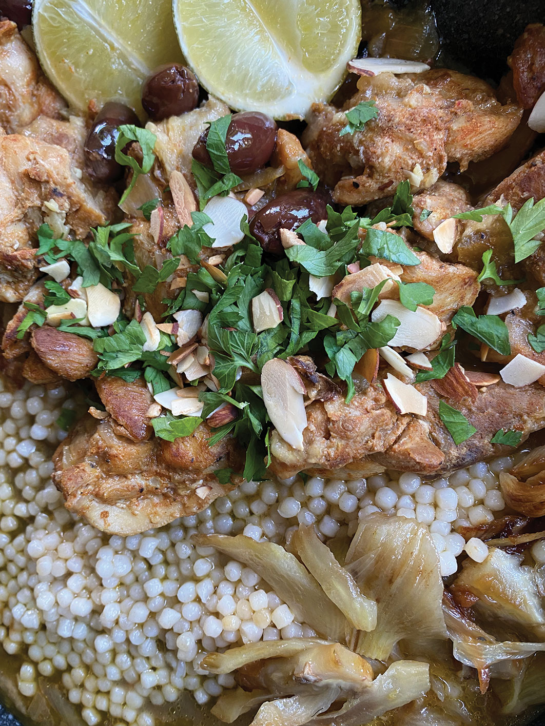 Morrocan chicken with lemon and olives